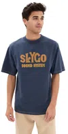 Nicholas Daley Slygo Graphic T-shirt In Navy