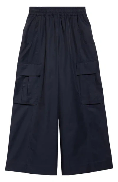 Nicholas Daley Wide Leg Cargo Pants In Navy