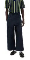 Nicholas Daley Wide Leg Cargo Pants Navy In Navy
