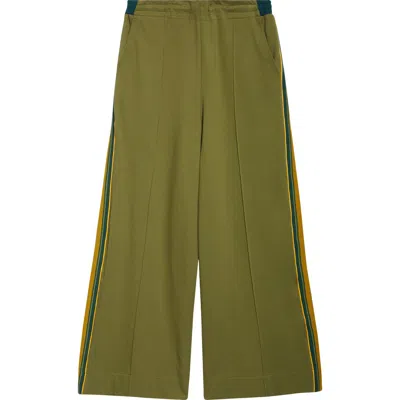 Nicholas Daley Wide Leg Track Pants In Army Green