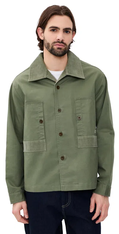 Nicholas Daley Worker's Jacket Olive In Green