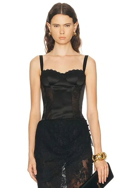 Nicholas Dara Paneled Lace Top In Black