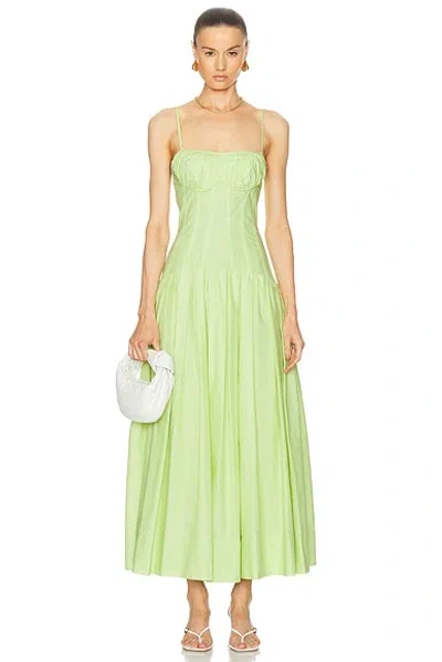 Nicholas Dolma Cotton Dress In Green