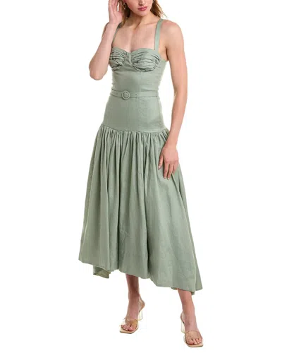 drop waist polka dot maxi dress Ambrette Bow Waist Maxi Dress Polka Dot Cream– Selfie Leslie main image 0