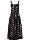 Nicholas Drenica Midi Dress In 黑色