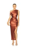 Nicholas Eartha Dress In Brown