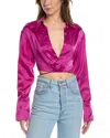 Nicholas Edeline Silk Top In Pink