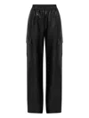 Nicholas Edwina Elasticated Cargo Trousers In Black