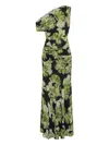 Nicholas Elza Gathered One-shoulder Maxi Dress In Multi