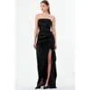 Nicholas Erelyn Strapless Gown In Black