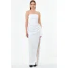 Nicholas Erelyn Strapless Draped Dress In White