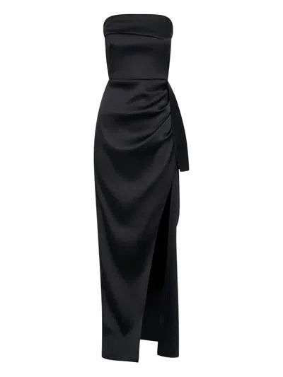 NICHOLAS ERELYN STRAPLESS DRAPED MAXI DRESS