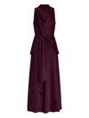 Nicholas Esmara Mock-neck Maxi Dress In Purple