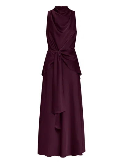 Nicholas Esmara Mock-neck Maxi Dress In Purple
