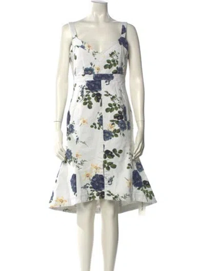 Pre-owned Nicholas Floral Print Knee-length Dress In Multi