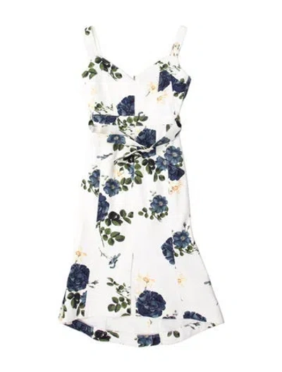 Pre-owned Nicholas Floral Print Midi Length Dress In Multi
