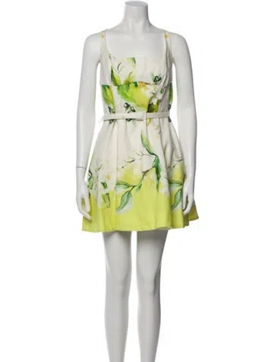 Pre-owned Nicholas Floral Print Mini Dress In Multi
