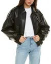 Nicholas Paris Crop Moto Jacket In Black