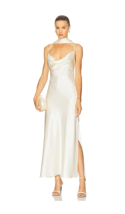 Nicholas Geneva Cowl-neck Dress In Neutral
