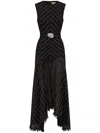 Nicholas Gian Drop Waist Dress In Black