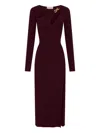 Nicholas Ginerva Cut-out Midi Dress In Burgundy