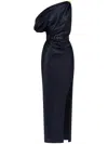 Nicholas Eartha Off-shoulder Gown In Blue
