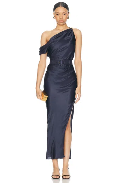 Nicholas Halle Off Shoulder Dress In Ink
