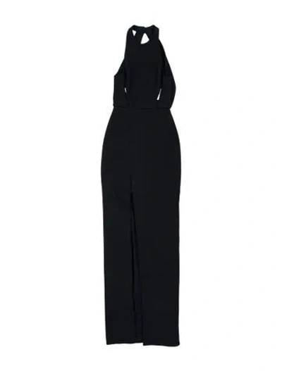 Pre-owned Nicholas Halterneck Long Dress In Black