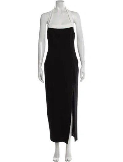 Pre-owned Nicholas Halterneck Long Dress W/ Tags In Black