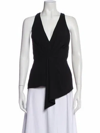 Pre-owned Nicholas Halterneck Sleeveless Top In Black
