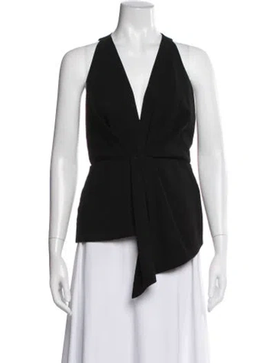 Pre-owned Nicholas Halterneck Sleeveless Top In Black
