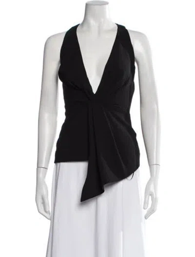 Pre-owned Nicholas Halterneck Sleeveless Top In Black