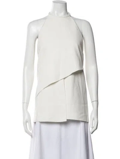 Pre-owned Nicholas Halterneck Sleeveless Top In White