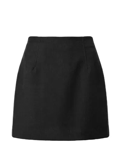 Nicholas High-waisted Mini Skirt In Black