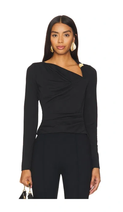 NICHOLAS ILARA ASYMMETRICAL LONG SLEEVE TOP