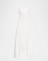 Nicholas Isaline Convertible Square-neck Midi Dress In White