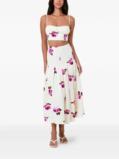 Nicholas Jordana Pleated-waist Skirt In Multi