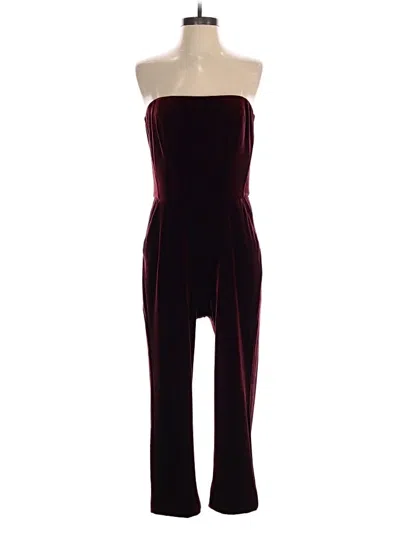 Pre-owned Nicholas Jumpsuit In Burgundy