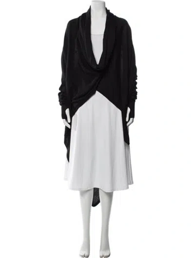 Pre-owned Nicholas K Alpaca Cowl Neck Sweater In Black