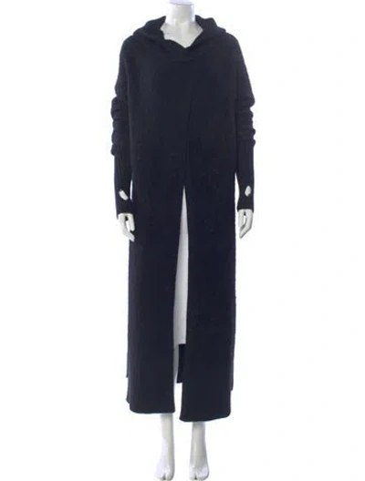 Pre-owned Nicholas K Alpaca Cowl Neck Sweater In Blue