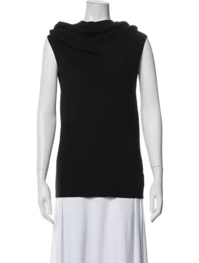 Pre-owned Nicholas K Alpaca Cowl Neck Top In Gray