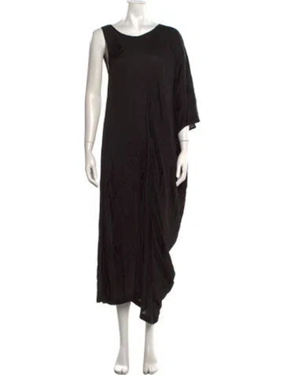 Pre-owned Nicholas K Asymmetrical Long Dress In Black