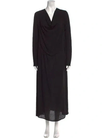 Pre-owned Nicholas K Cowl Neck Long Dress W/ Tags In Black