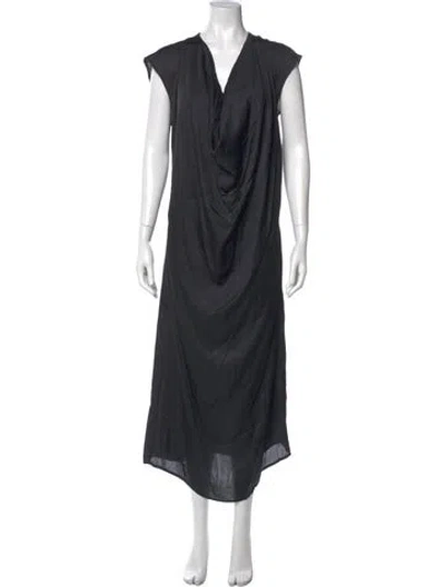 Pre-owned Nicholas K Cowl Neck Long Dress W/ Tags In Black