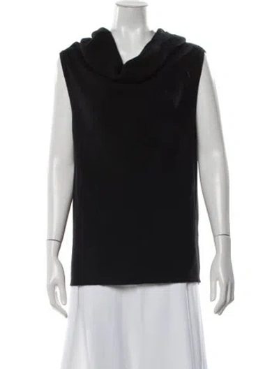 Pre-owned Nicholas K Cowl Neck Sweater In Black