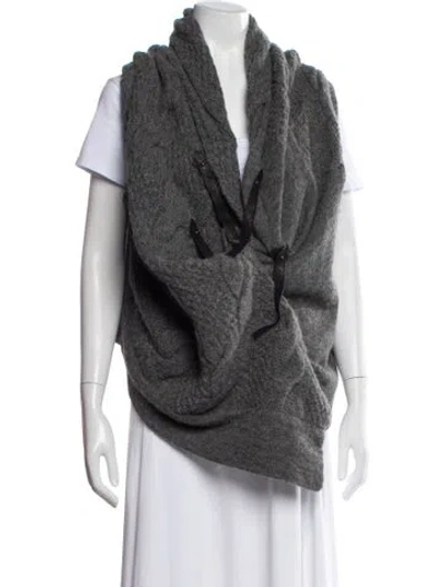 Pre-owned Nicholas K Cowl Neck Sweater In Gray