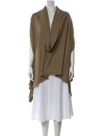 Pre-owned Nicholas K Cowl Neck Sweater In Green
