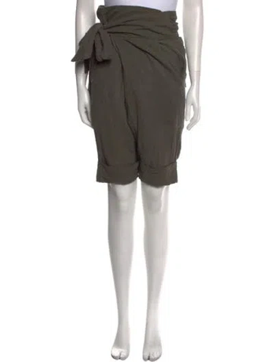 Pre-owned Nicholas K Knee-length Shorts In Green