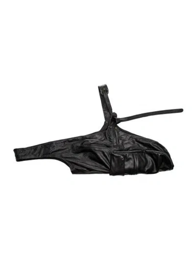 Pre-owned Nicholas K Leather Shoulder Bag In Black