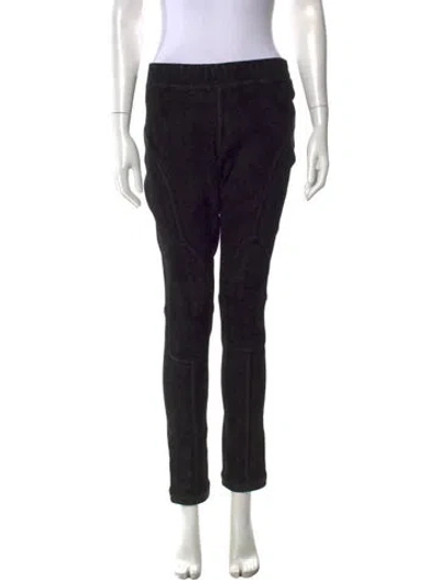Pre-owned Nicholas K Leather Skinny Leg Pants In Black